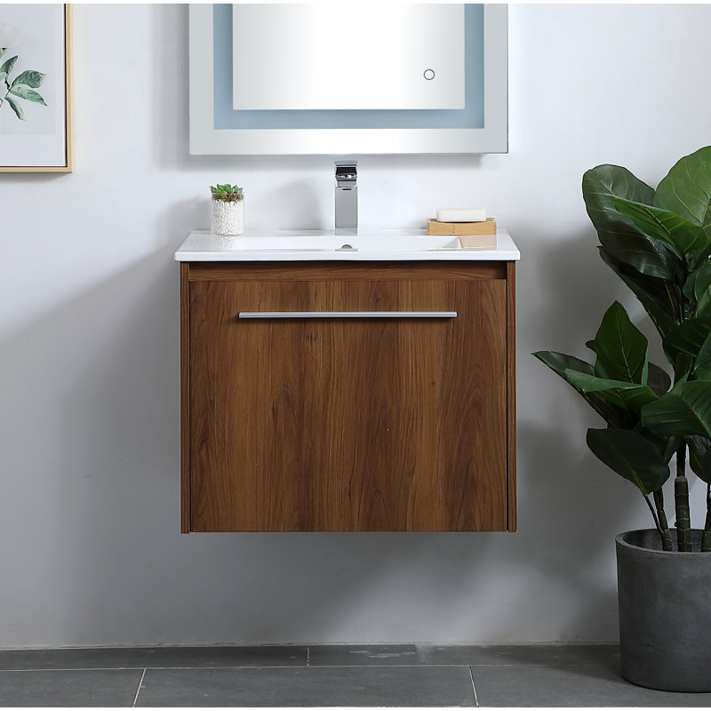 Orren Ellis Laperle 24" WallMounted Single Bathroom Vanity Set